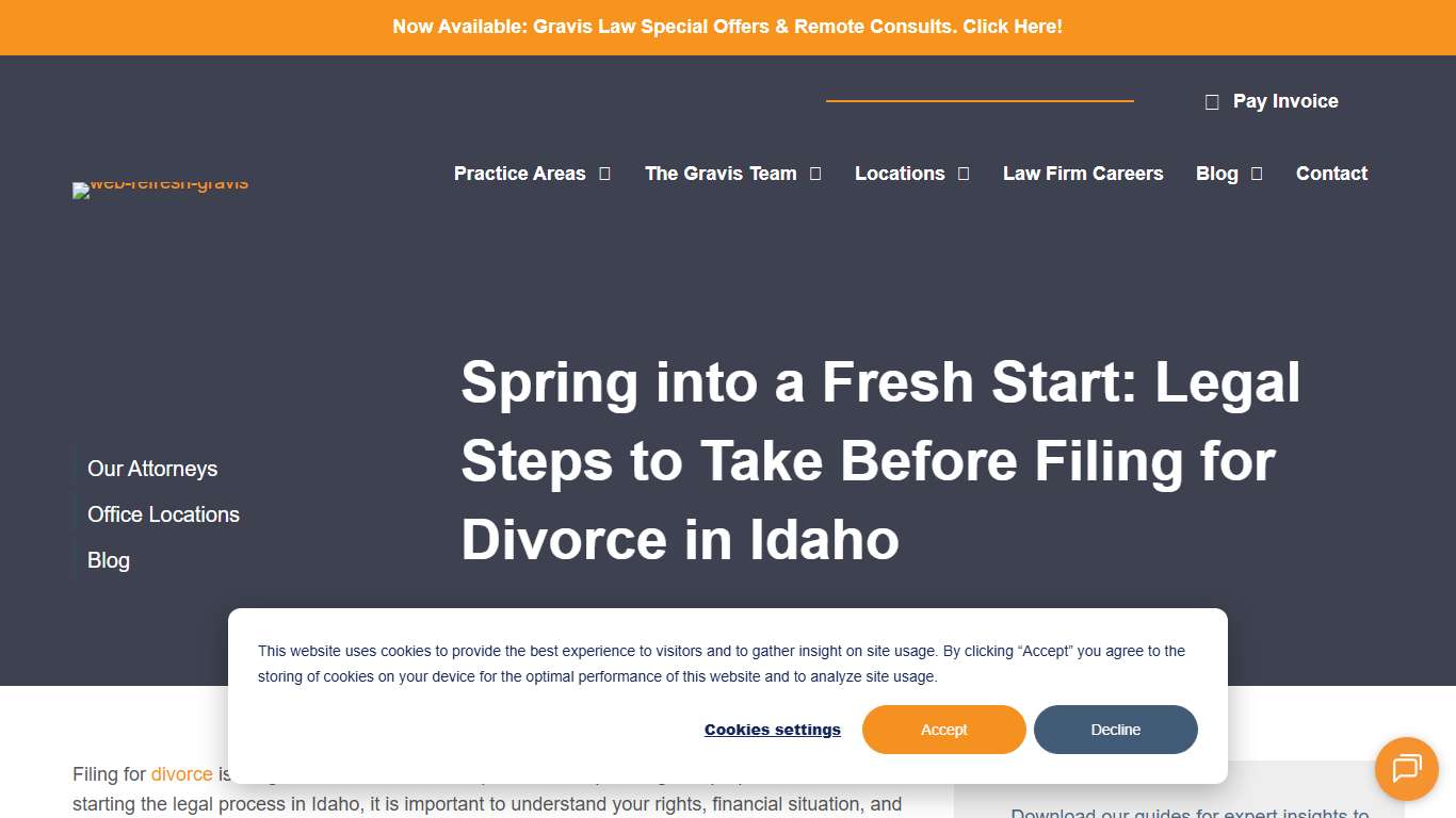 Spring into a Fresh Start: Legal Steps to Take Before Filing for Divorce in Idaho  - Gravis Law