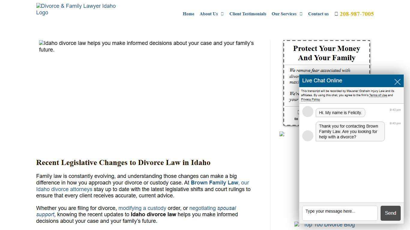 Recent Legislative Changes To Divorce Law In Idaho